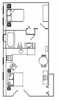 Layout not to scale Layout not to scale